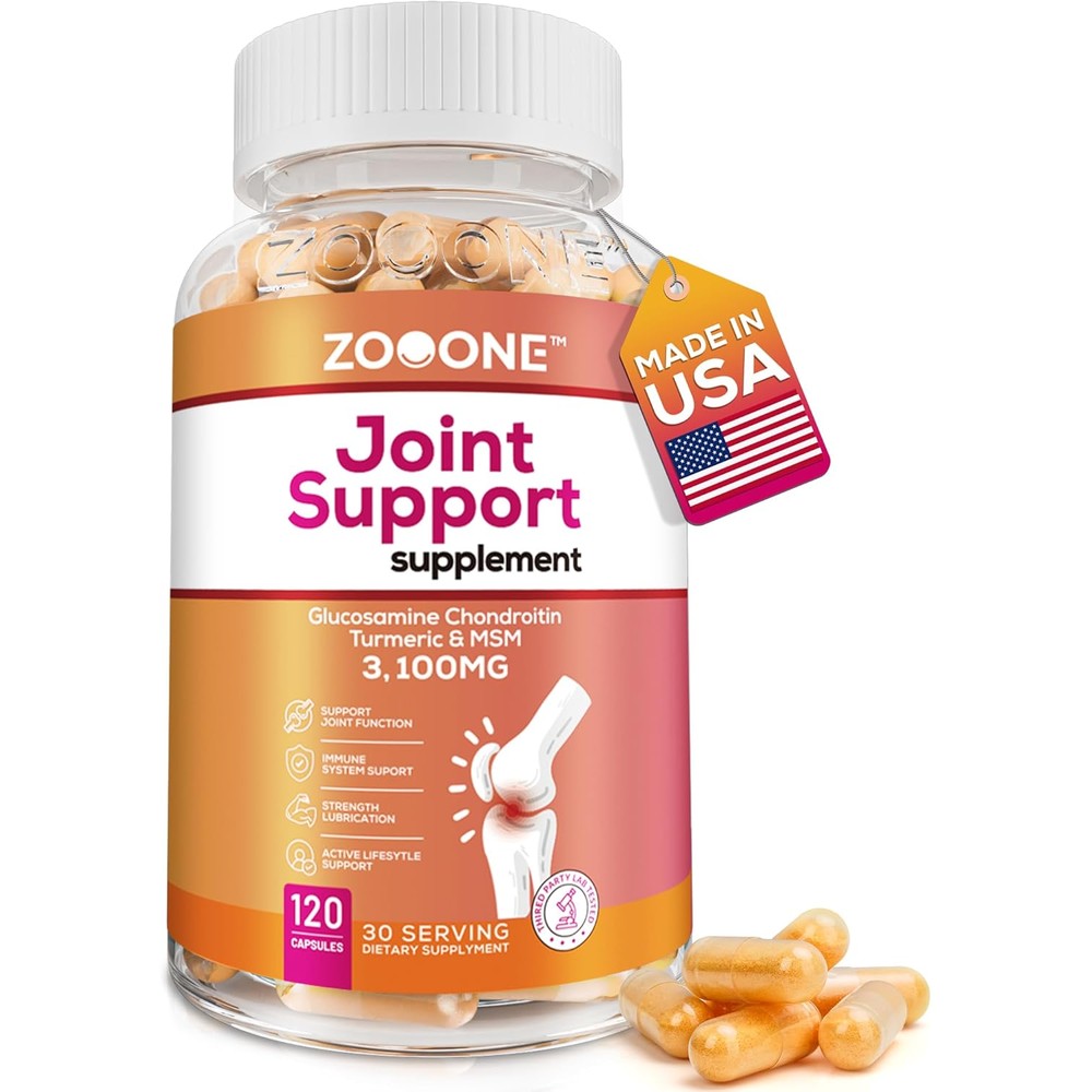 Zooone advanced joint support supplement bottle front view