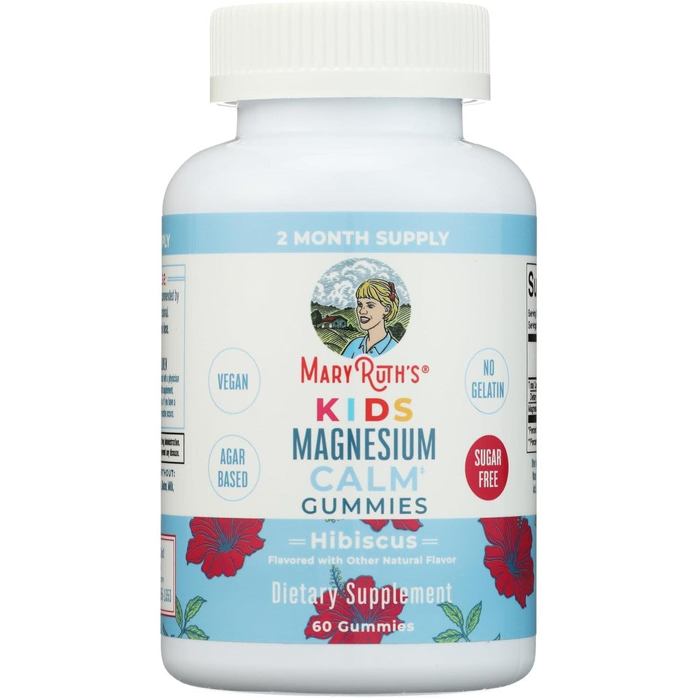 MaryRuth Organics Kids Magnesium Citrate Gummies bottle front view for healthy children sleep support
