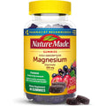 Nature Made high absorption magnesium glycinate gummies front view bottle with supplement facts.