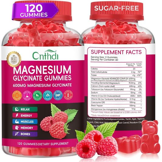 Xytora Cnfhdi magnesium glycinate gummies front view container for sleep supplement