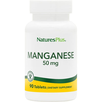 NaturesPlus Manganese 50 mg 90 tablets bottle front view