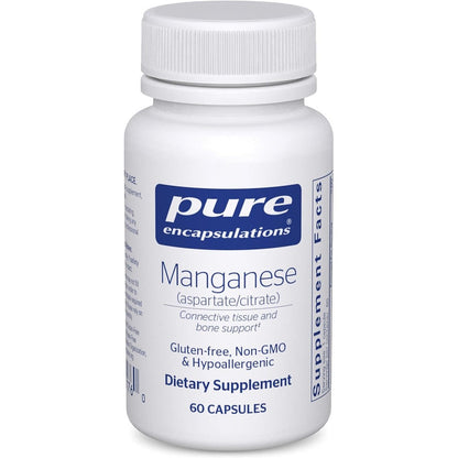 Pure Encapsulations Manganese 60 capsules front view