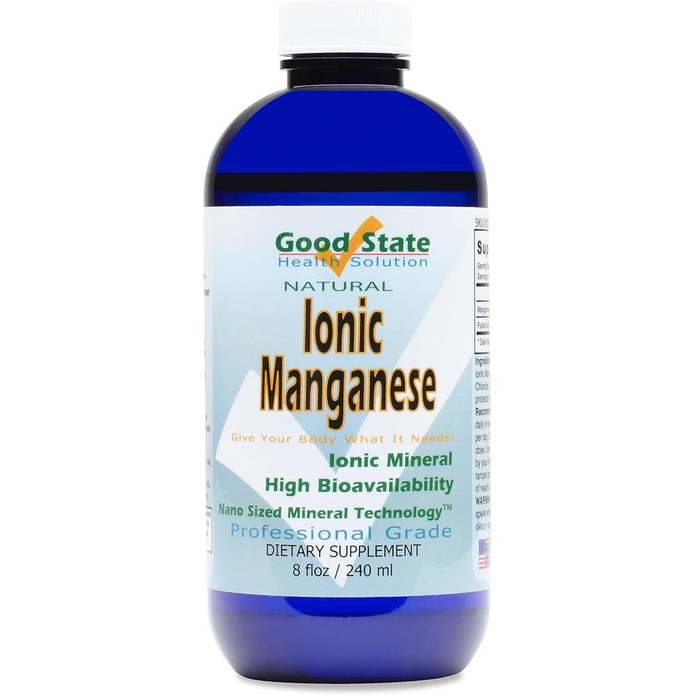 Good State Liquid Ionic Manganese 8 fluid ounces bottle front view