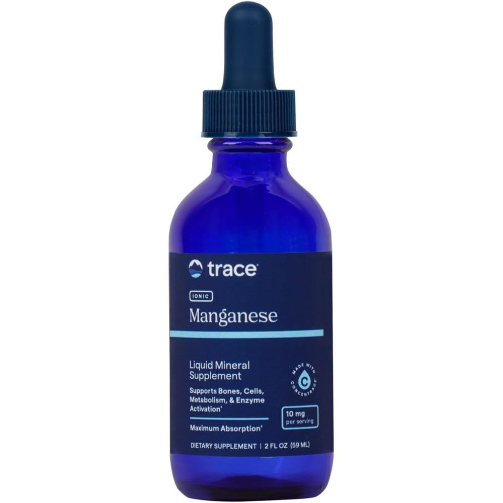 Trace Minerals Research Ionic Manganese liquid supplement front view bottle