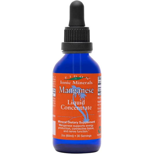 Eidon Ionic Minerals Liquid Manganese 2 Fluid Ounce bottle front view