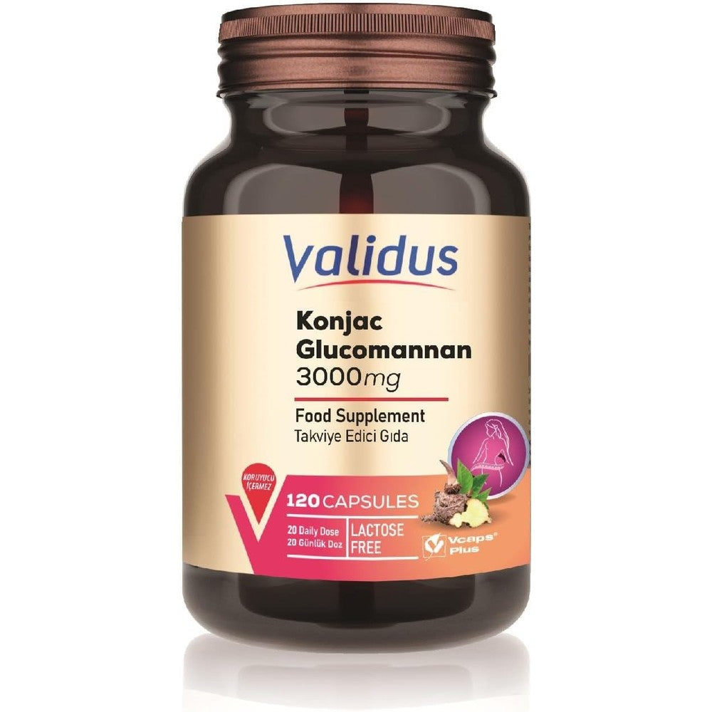 Validus Konjac Glucomannan 3000mg bottle front view