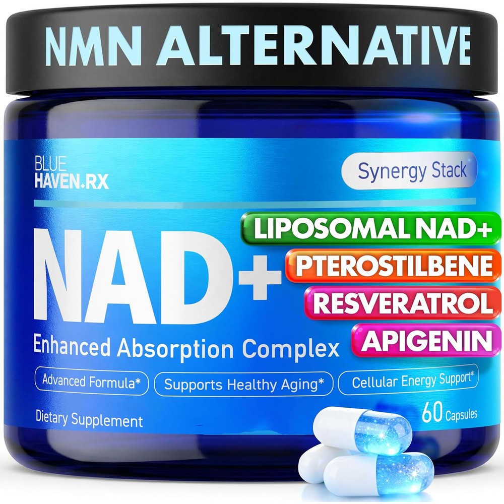 Blue Haven Rx Liposomal NAD Supplement front view