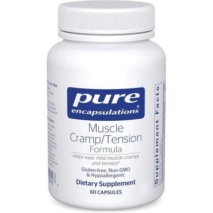 Pure Encapsulations Muscle Cramp and Tension Formula 60 capsules front bottle view