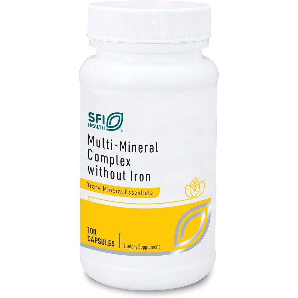 SFI Health Multi Mineral Complex Without Iron 100 capsules front label view