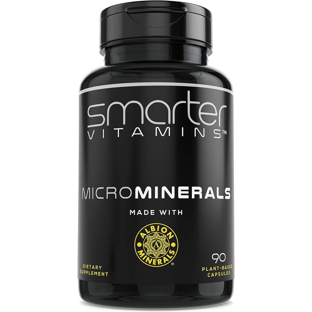 SmarterVitamins Zinc Glycinate Albion bottle front view for high absorption mineral support