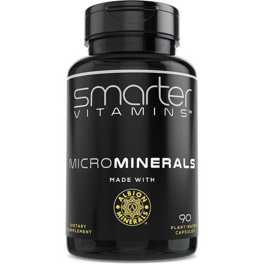 SmarterVitamins Zinc Glycinate Albion bottle front view for high absorption mineral support