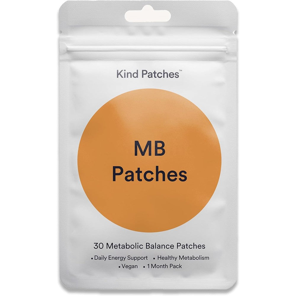 Kind Patches MB Metabolism Booster Patches front view of 30 count pack for transdermal weight management.