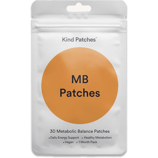 Kind Patches MB Metabolism Booster Patches front view of 30 count pack for transdermal weight management.