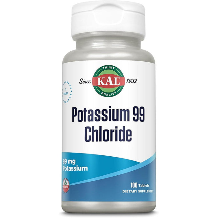Kal potassium chloride supplement bottle front view