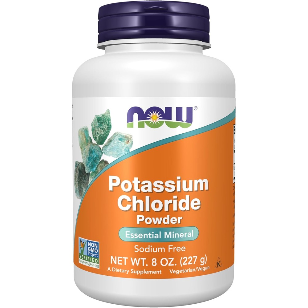 Now Foods Potassium Chloride Powder bottle front view