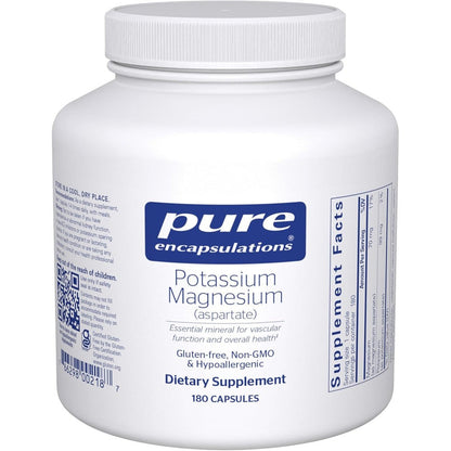 Pure Encapsulations Potassium Magnesium Aspartate bottle front view