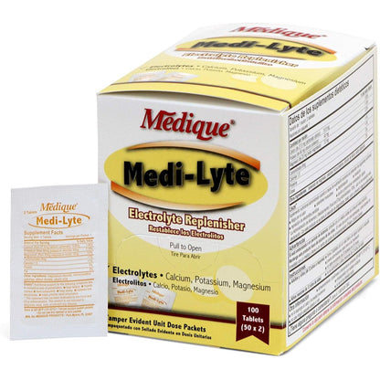 Medique Medi-Lyte electrolyte replenisher tablets box front view