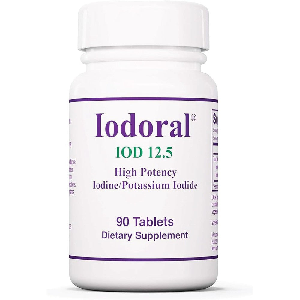 Optimox Iodoral 12.5mg Iodine Potassium Iodide supplement front view