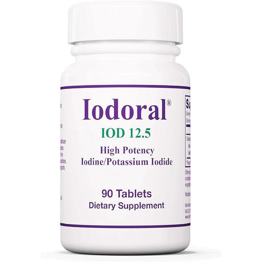 Optimox Iodoral 12.5mg Iodine Potassium Iodide supplement front view