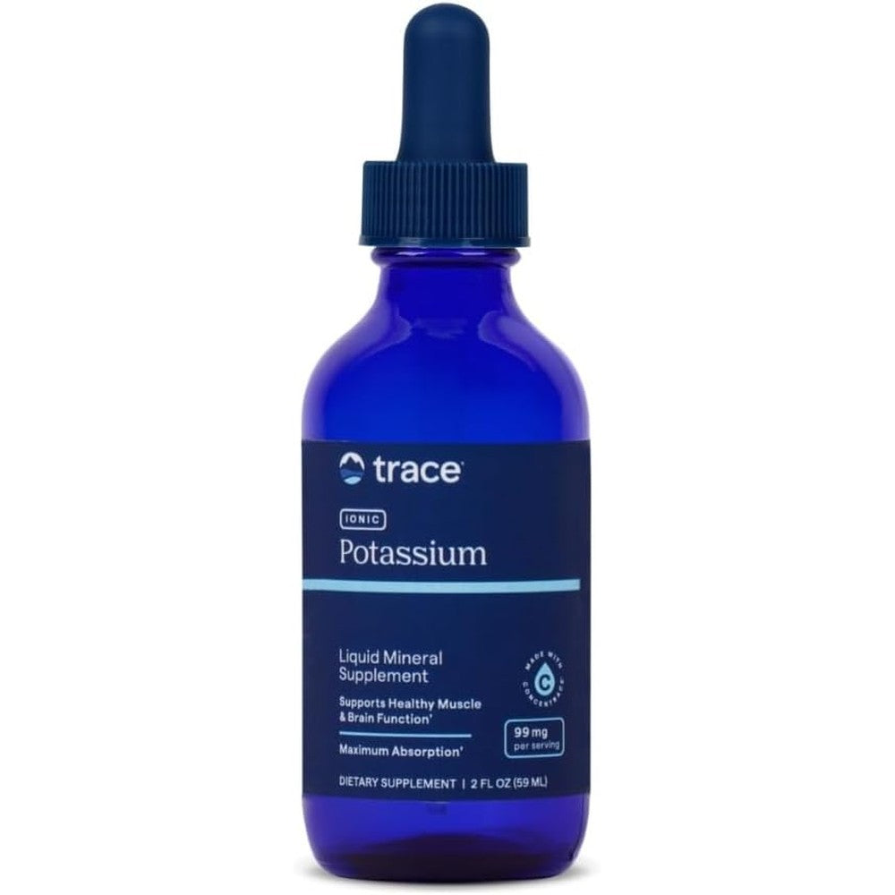 Trace Minerals Ionic Potassium 2 Fluid Ounces front bottle view