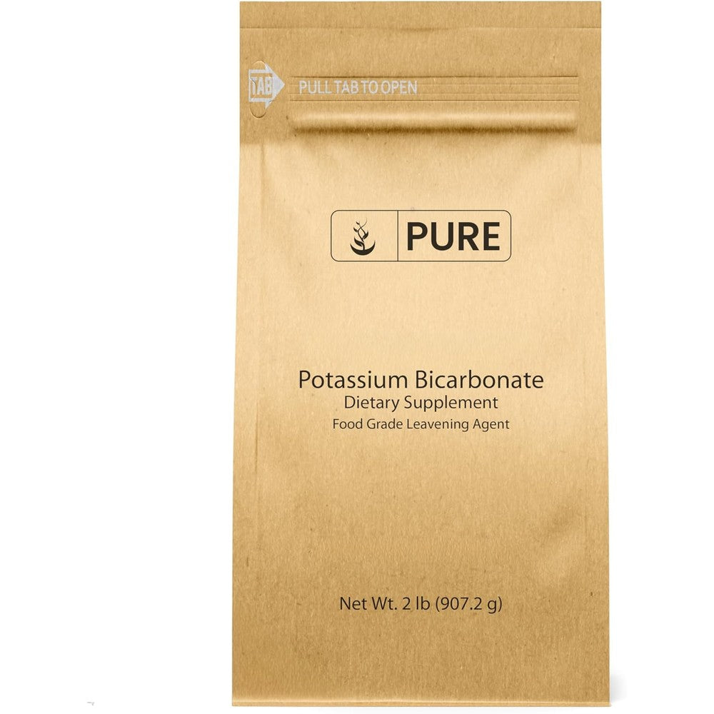 Pure Original Ingredients Potassium Bicarbonate Powder 2 Pound pouch front view