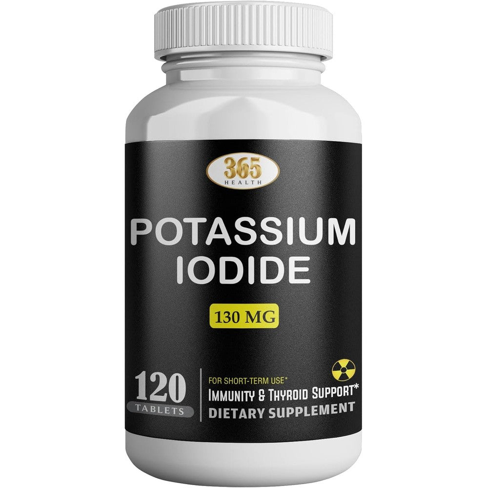 Health Lfe Potassium Iodide 130mg bottle front view for emergency preparedness
