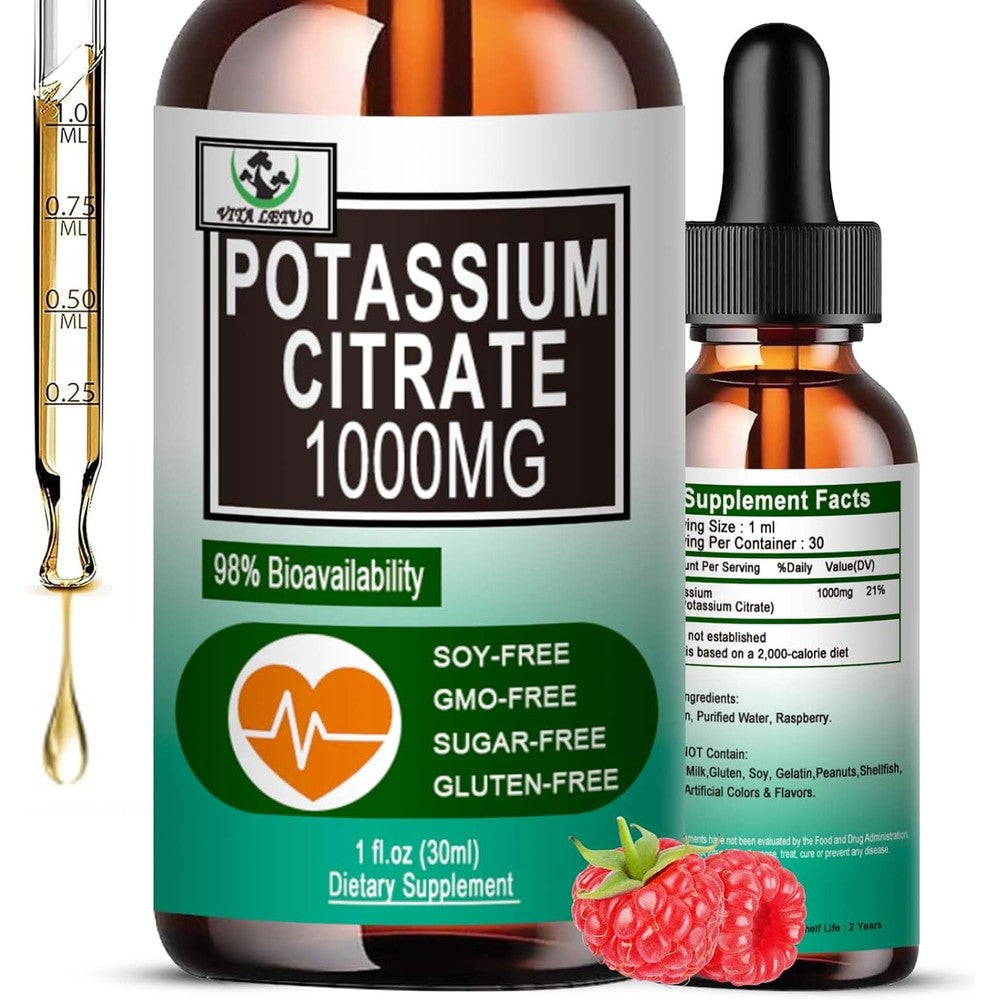 Vita Letuo Potassium Citrate Liquid Supplement bottle front view