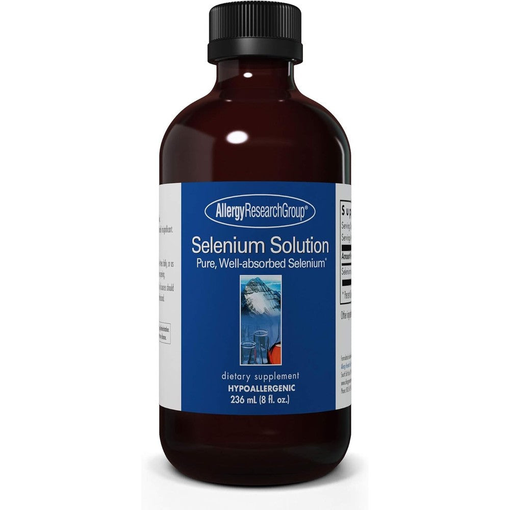 Allergy Research Group Selenium Solution liquid bottle front view for premium trace mineral supplementation.