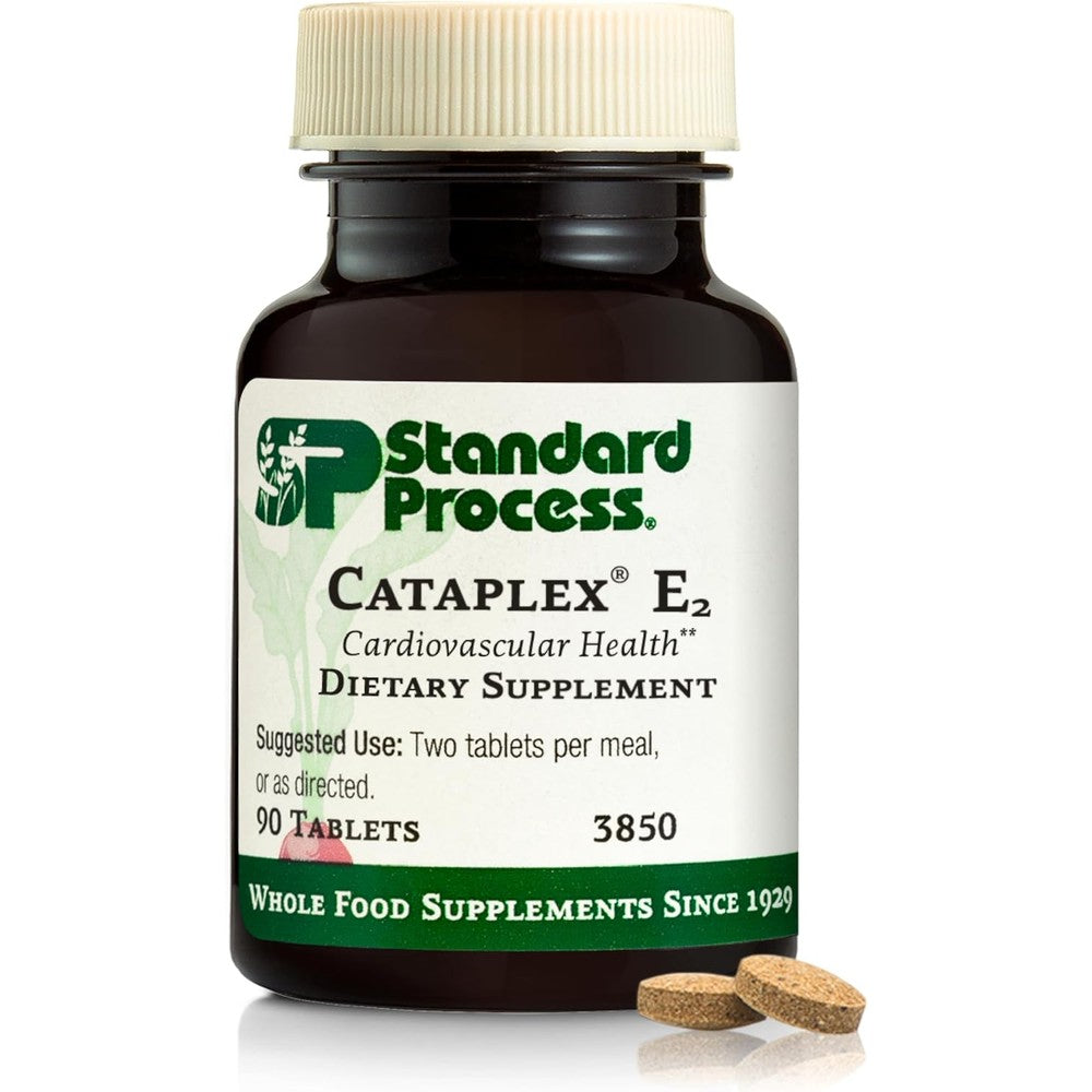 Standard Process Cataplex E2 Vitamin E and Selenium 90 Tablets front view