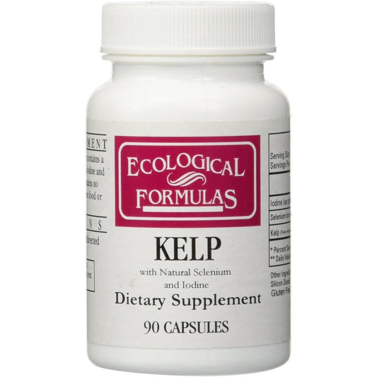 Ecological Formulas Kelp with Natural Selenium Iodine front view bottle for thyroid health