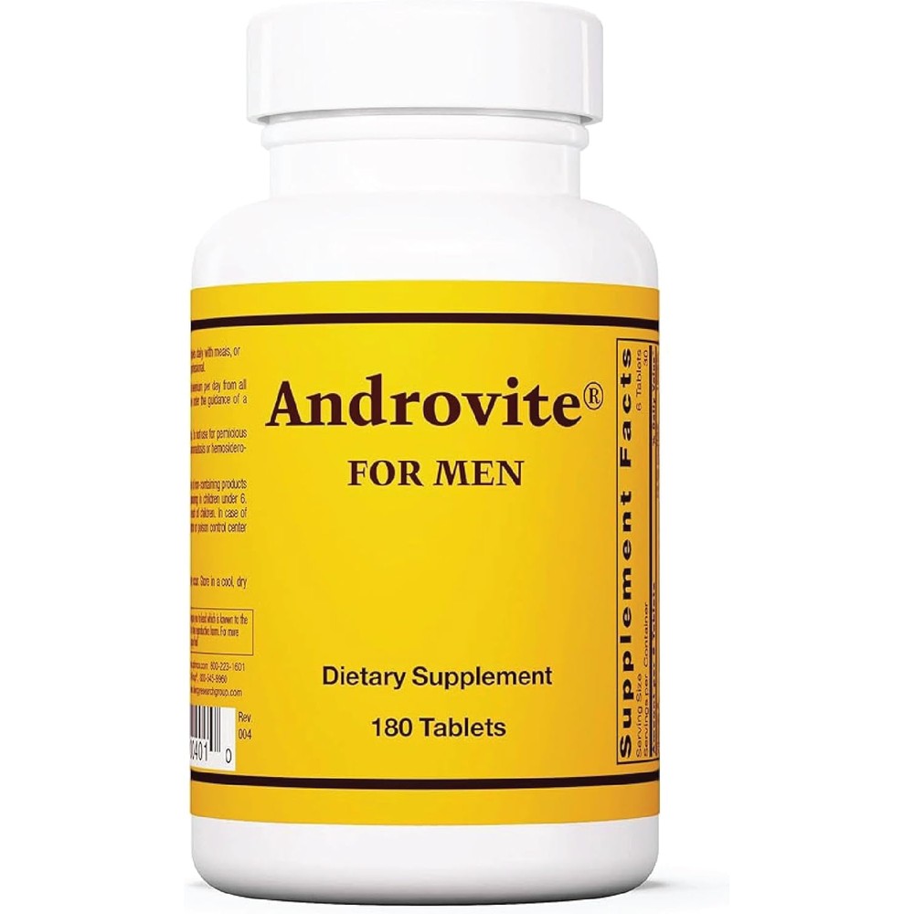 Optimox Androvite for Men 180 tablets front view premium imported multivitamin