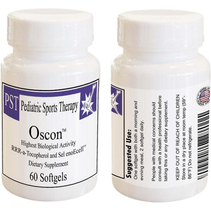 OSCON RRR Alpha Tocopherol and Selenium supplement front view bottle for young athletes