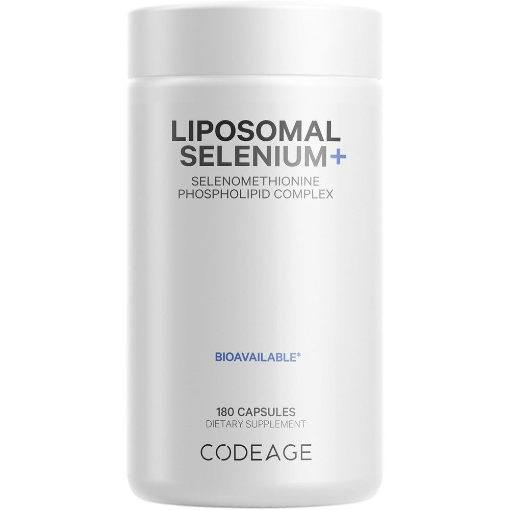 Codeage Liposomal Selenium 200 Micrograms bottle front view advanced immune supplement
