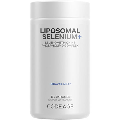 Codeage Liposomal Selenium 200 Micrograms bottle front view advanced immune supplement