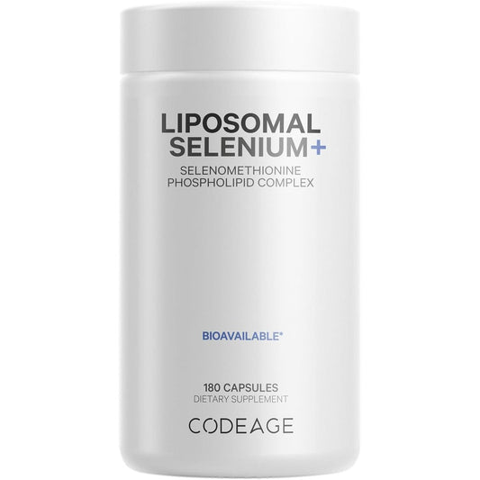 Codeage Liposomal Selenium 200 Micrograms bottle front view advanced immune supplement