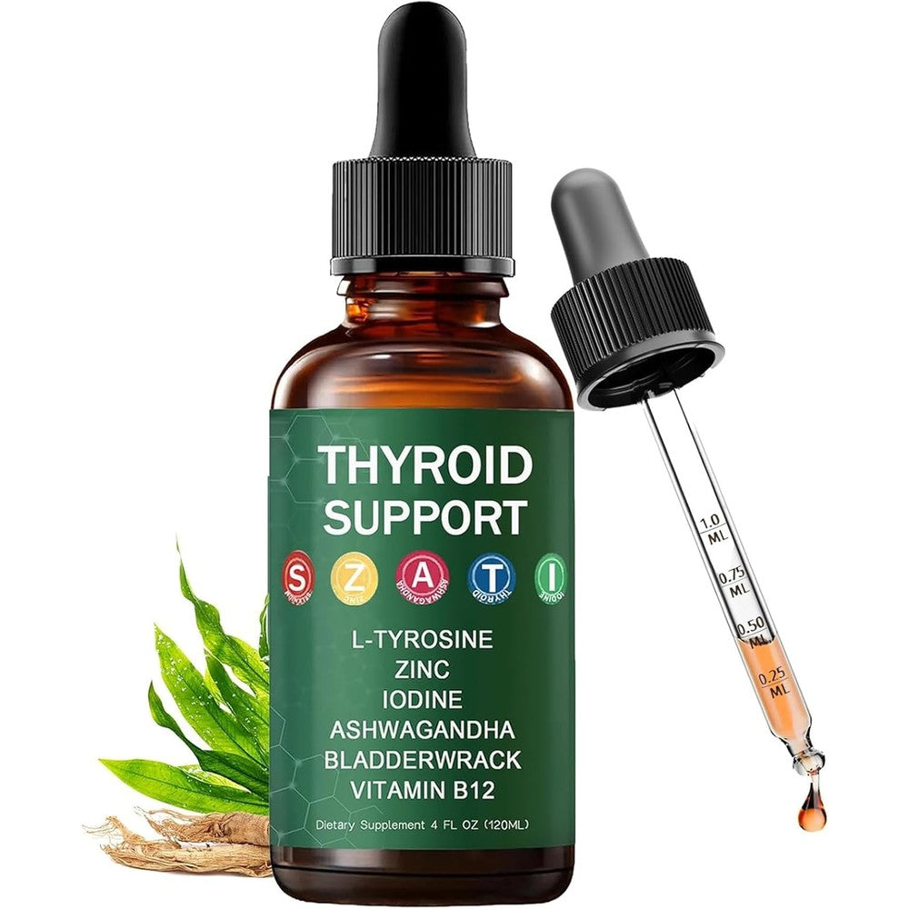 Habohuse Kindled Thyroid Support Drops front view bottle for metabolism wellness