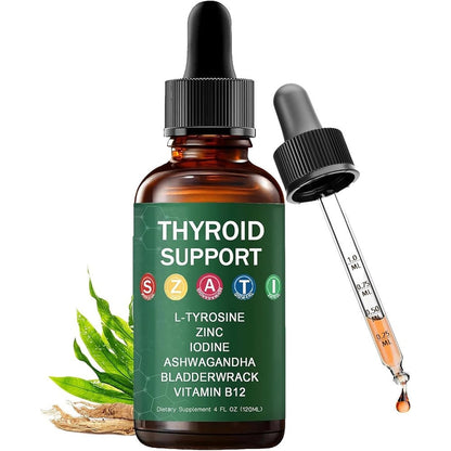 Habohuse Kindled Thyroid Support Drops front view bottle for metabolism wellness