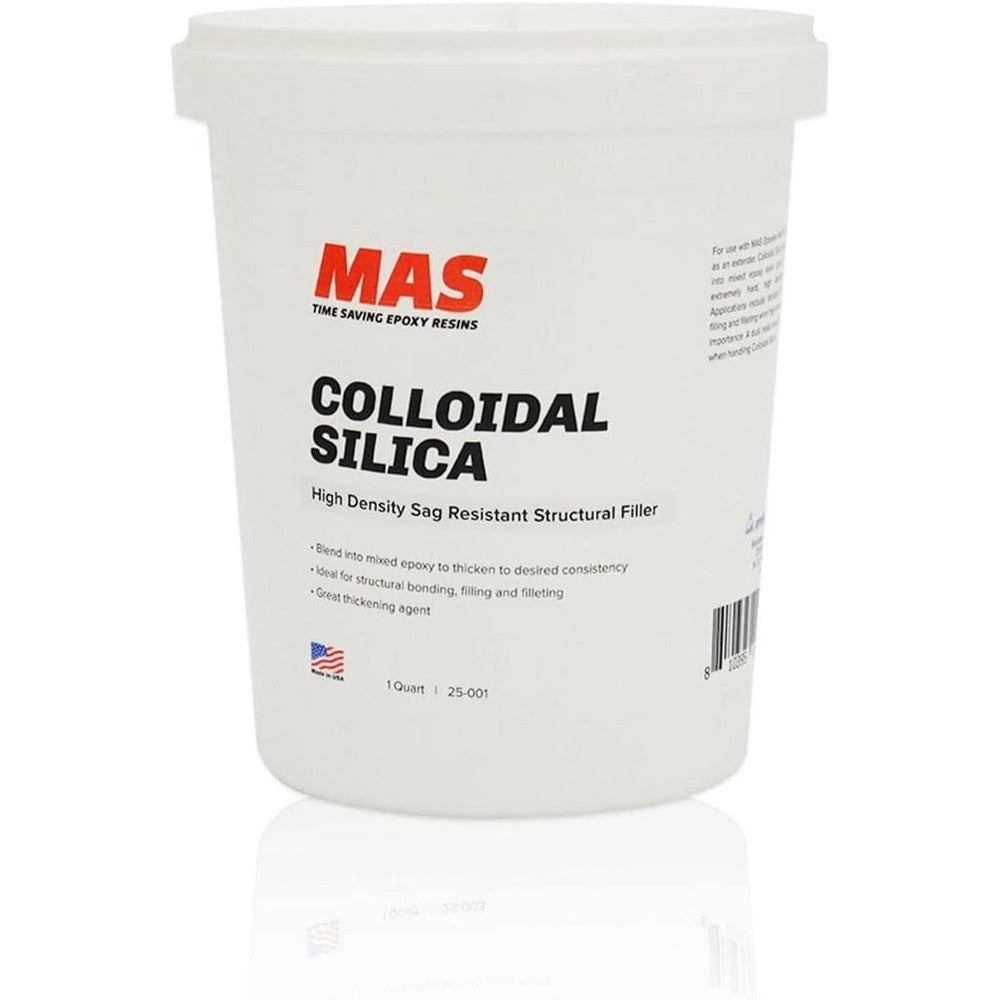 MAS Epoxies Colloidal Silica 1 Quart container front view high density epoxy thickener powder