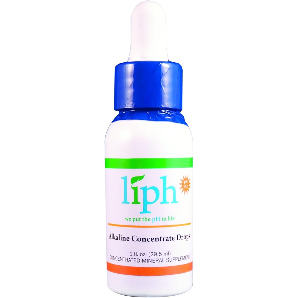 Liph Solutions Ultimate pH Balance one ounce dropper bottle front view showing liquid silica mineral supplement