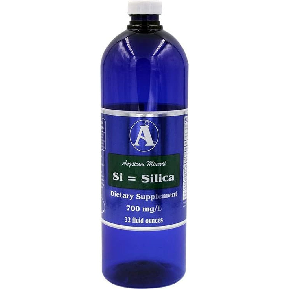 Angstrom Minerals Ionic Silica Liquid supplement front view bottle