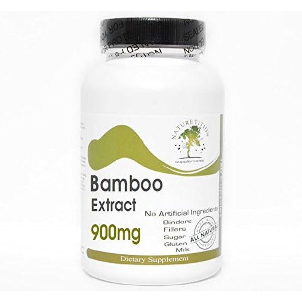 Naturetition Supplements Bamboo Extract 900mg front view showing 90 capsules