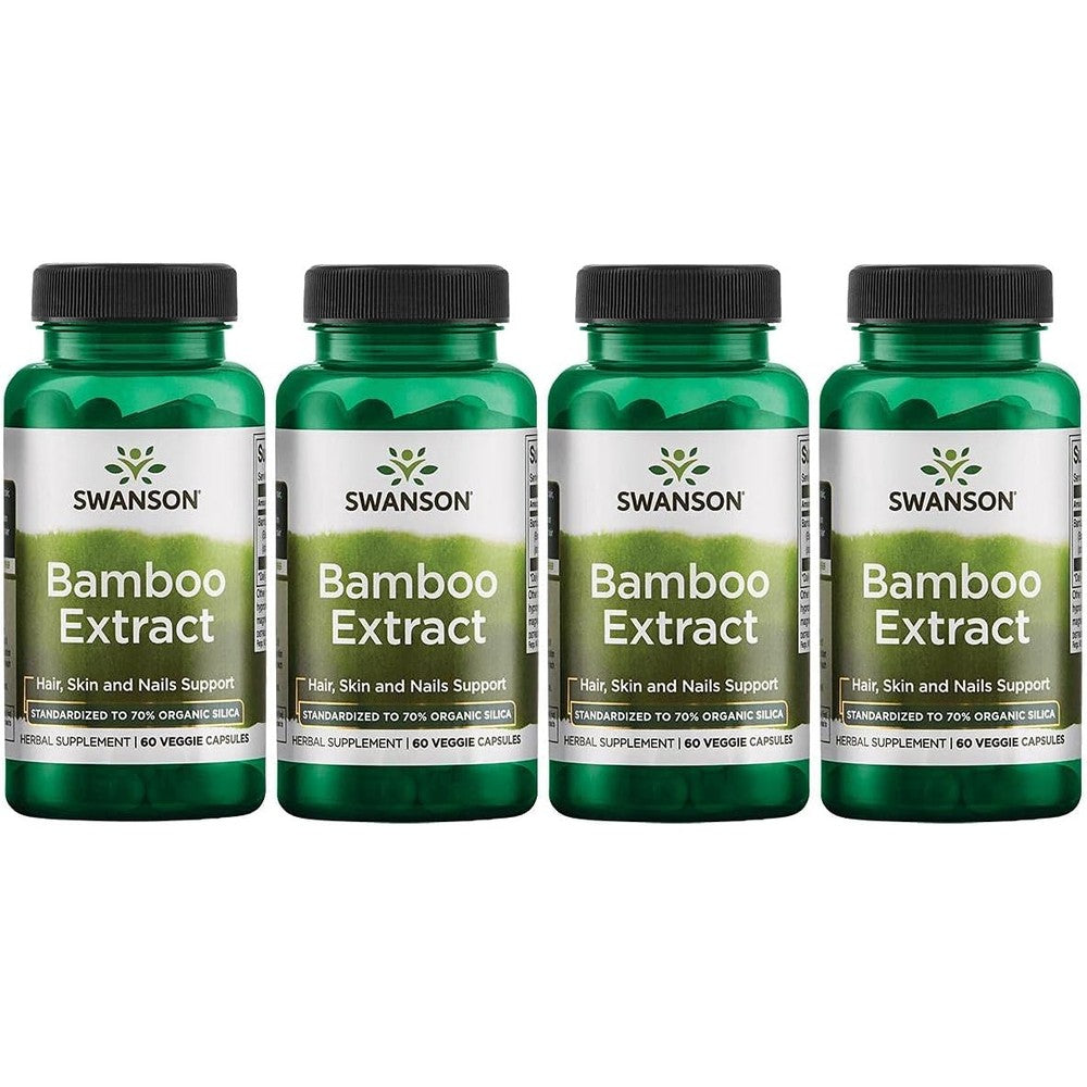 Swanson Bamboo Extract 300mg capsules for natural silica and collagen support