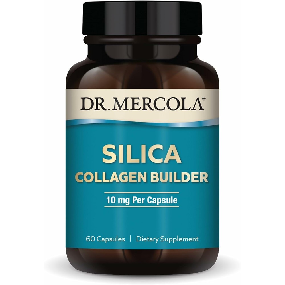 Dr. Mercola Silica Collagen Builder 60 Capsules front view