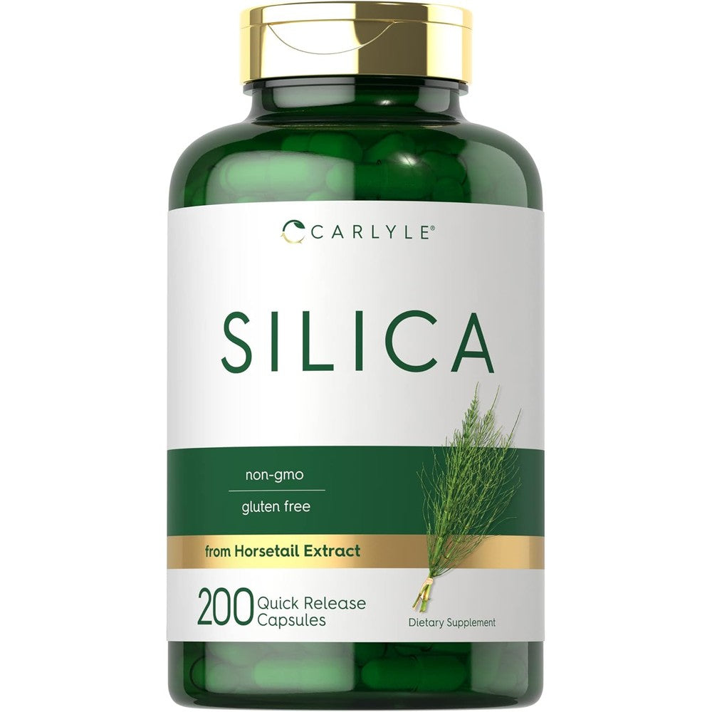 Carlyle Silica Supplement 500mg 200 capsules front view