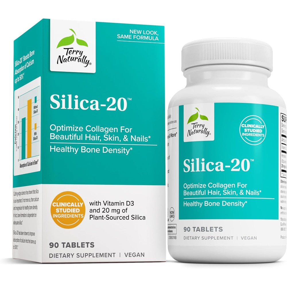 Terry Naturally Silica 20 supplement bottle front view