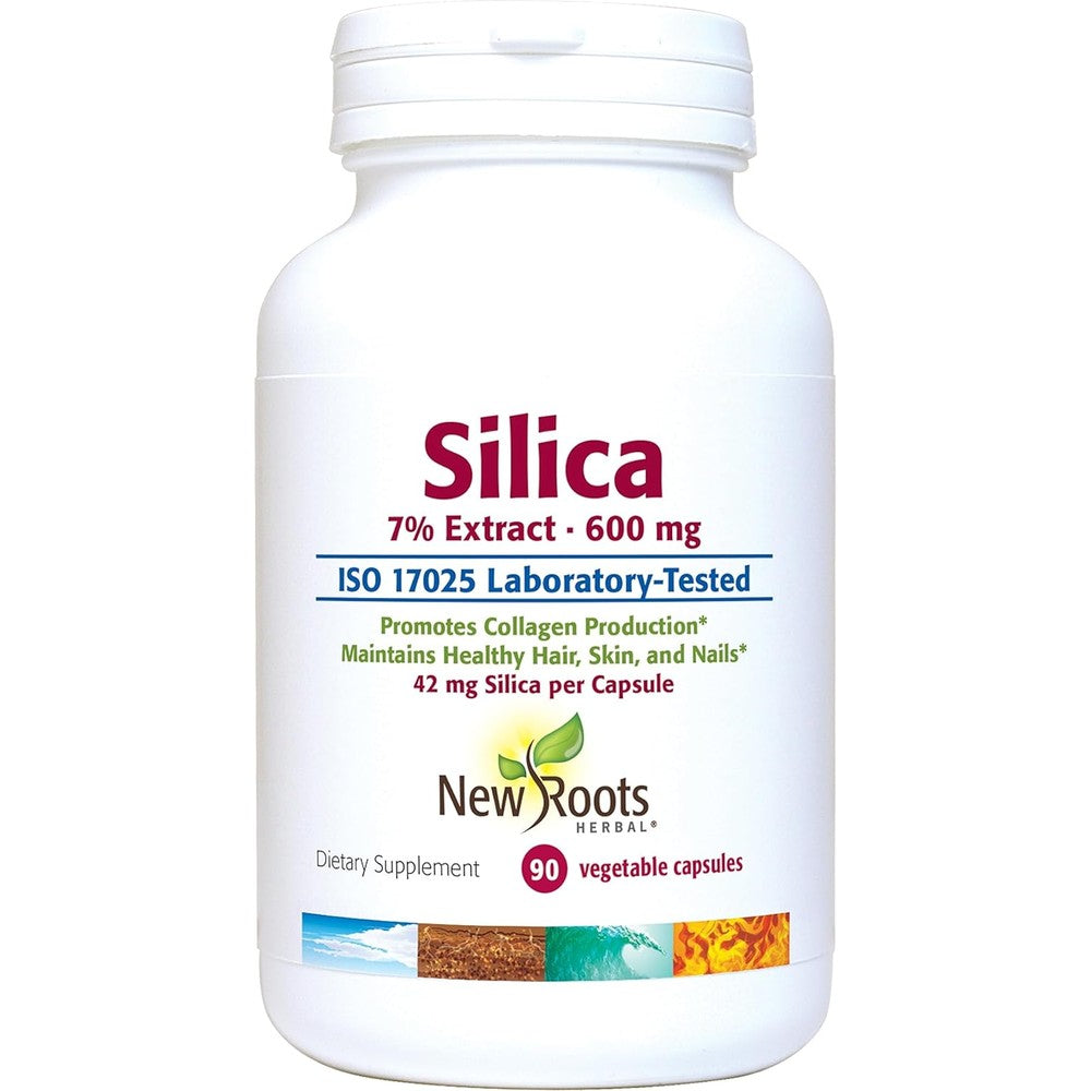 New Roots Herbal Silica Extract 600mg front bottle view