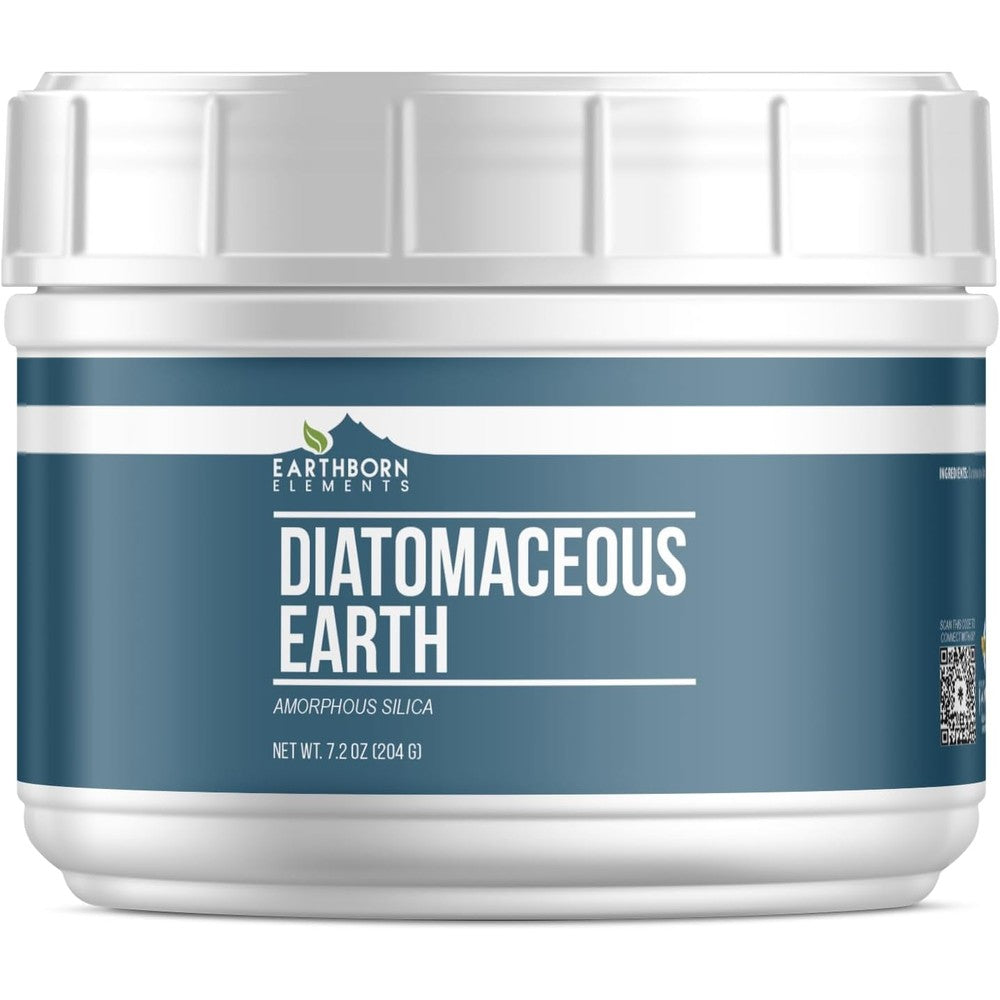 Earthborn Elements Diatomaceous Earth 7.2 Ounce powder container front view
