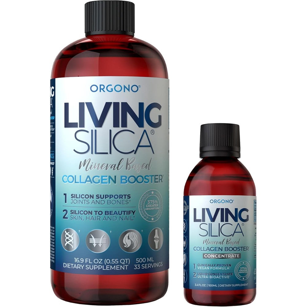 Orgono Living Silica Collagen Booster 100ml bottle front view