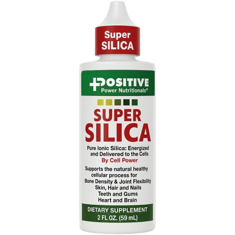 Positive Power Nutritionals Super Silica liquid mineral supplement bottle front view
