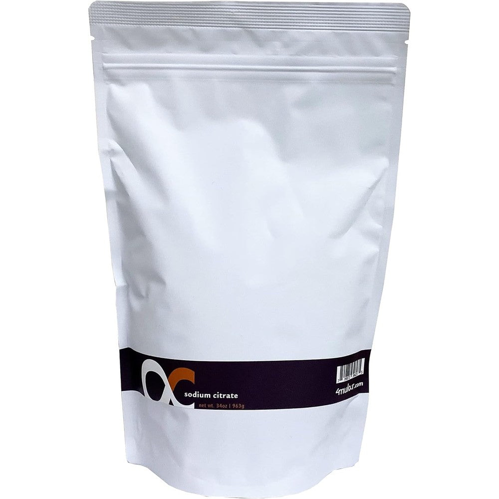 4mular Sodium Citrate Pure Food Grade Powder 34 Ounce refill pouch front view
